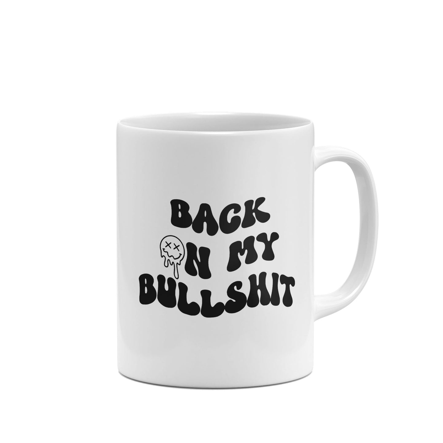 Back on My Bullshit Funny Mug-Mugs-Crimson and Clover Studio