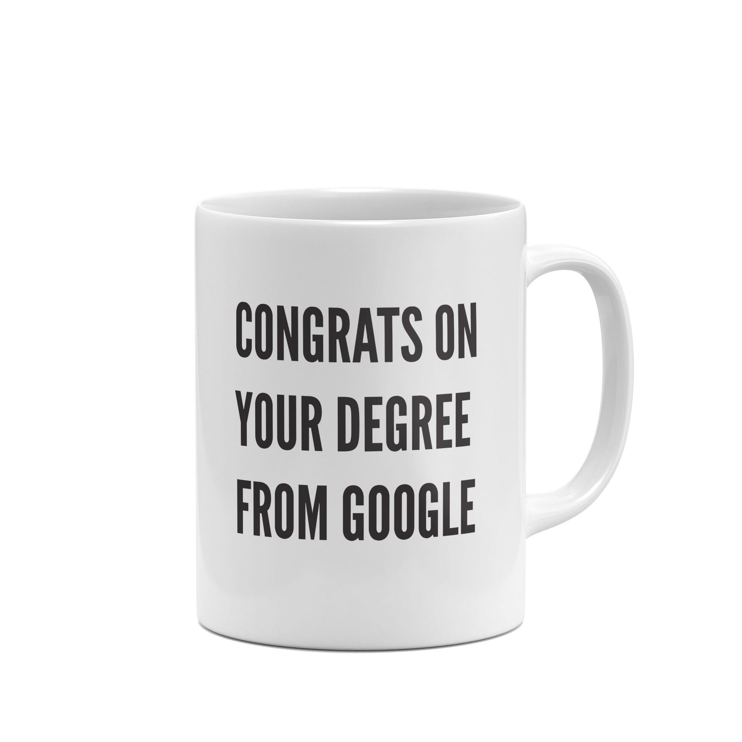 Congrats on Google Degree Funny Mug-Mugs-Crimson and Clover Studio