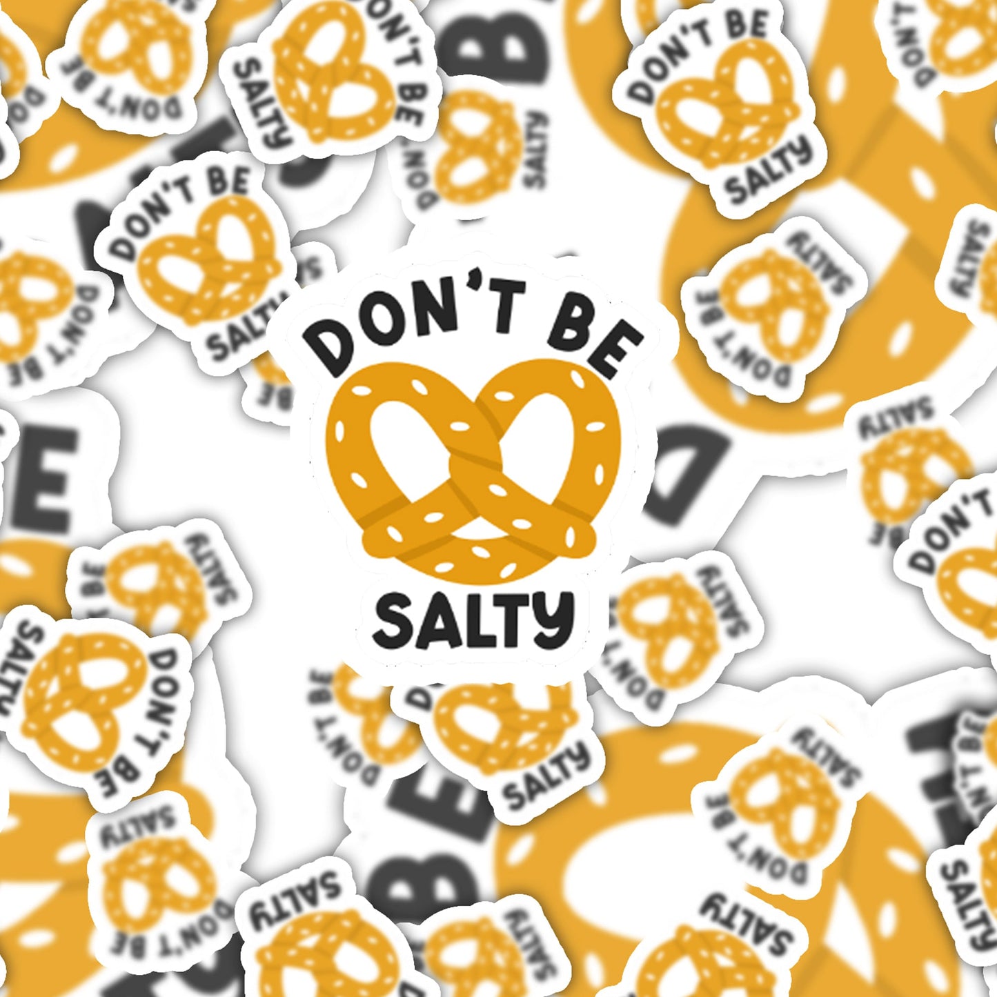 Don't Be Salty Funny Sticker-sticker-Crimson and Clover Studio