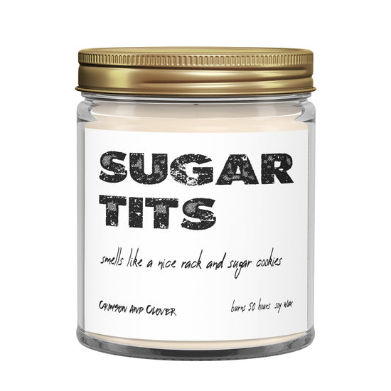 Funny Candle Sugar Tits Sugar Cookie Scented Candle-Candles-Crimson and Clover Studio