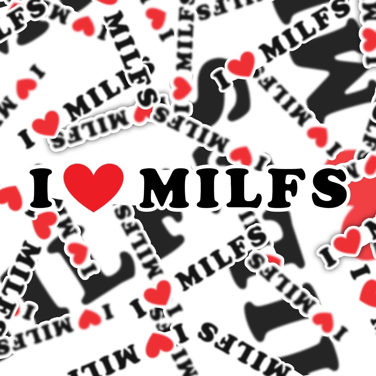 Funny I Love MILFS Sticker-sticker-Crimson and Clover Studio