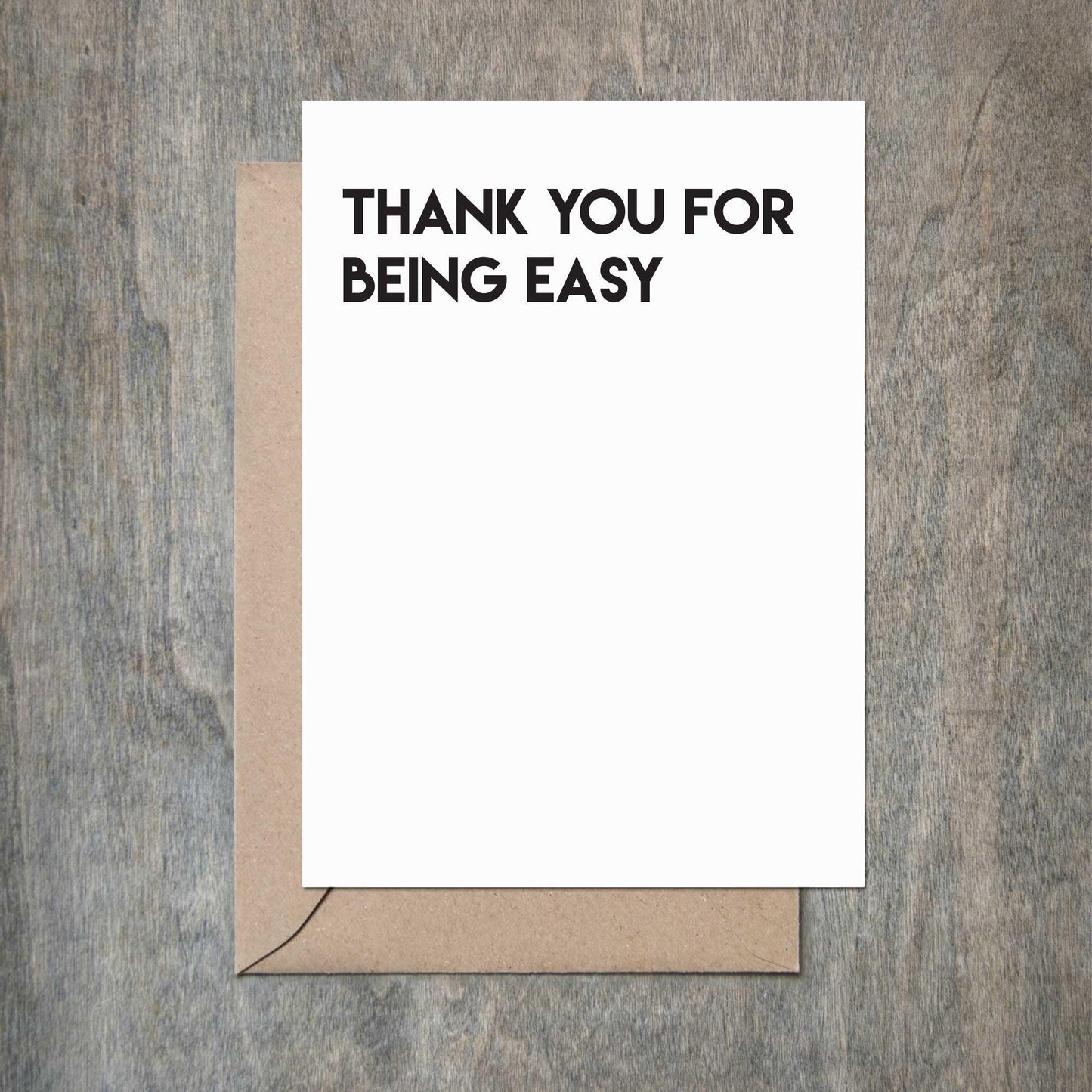 Funny Love Card Thank You for Being Easy Love Anniversary Card-Love Cards-Crimson and Clover Studio