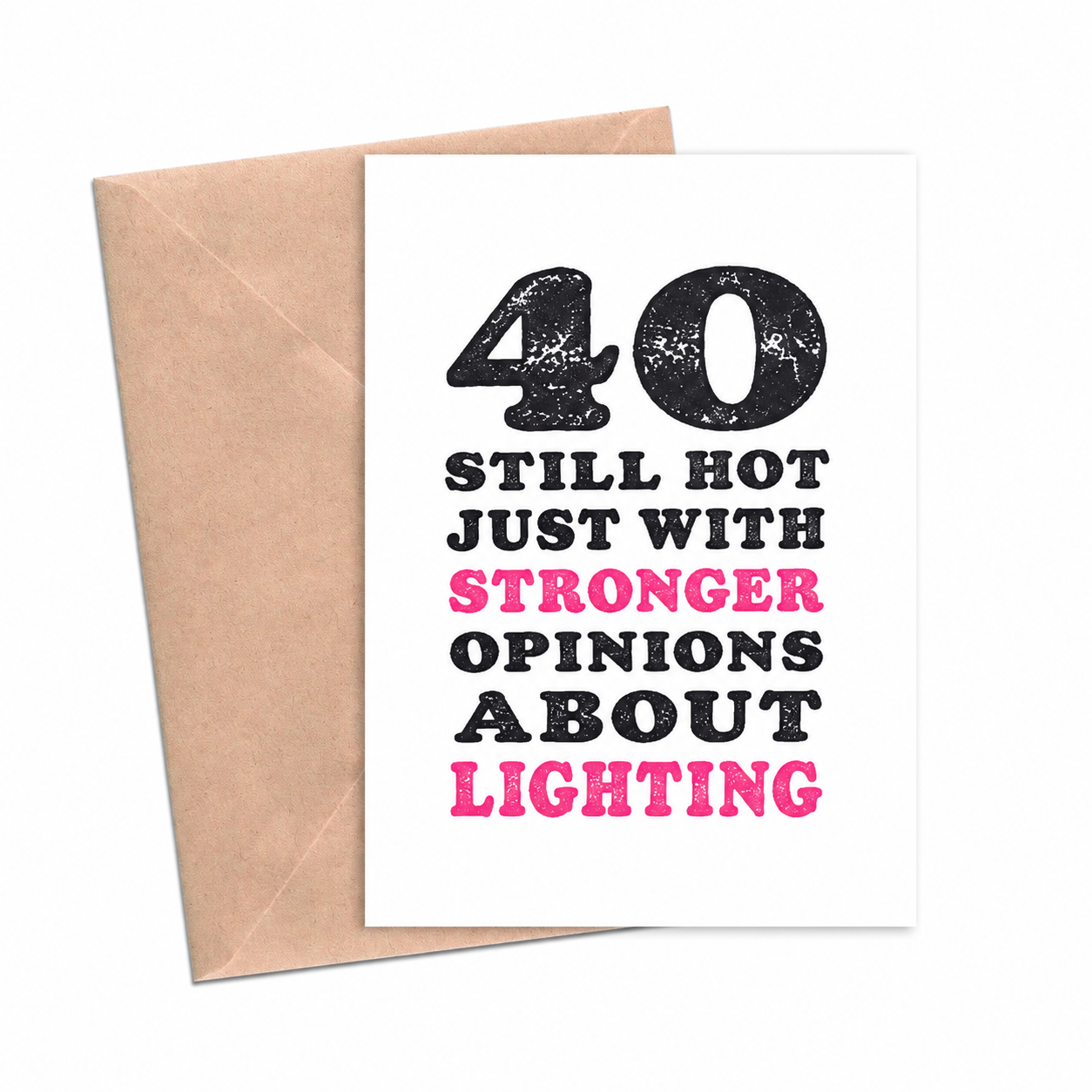 40th Birthday Lighting Funny Birthday Card