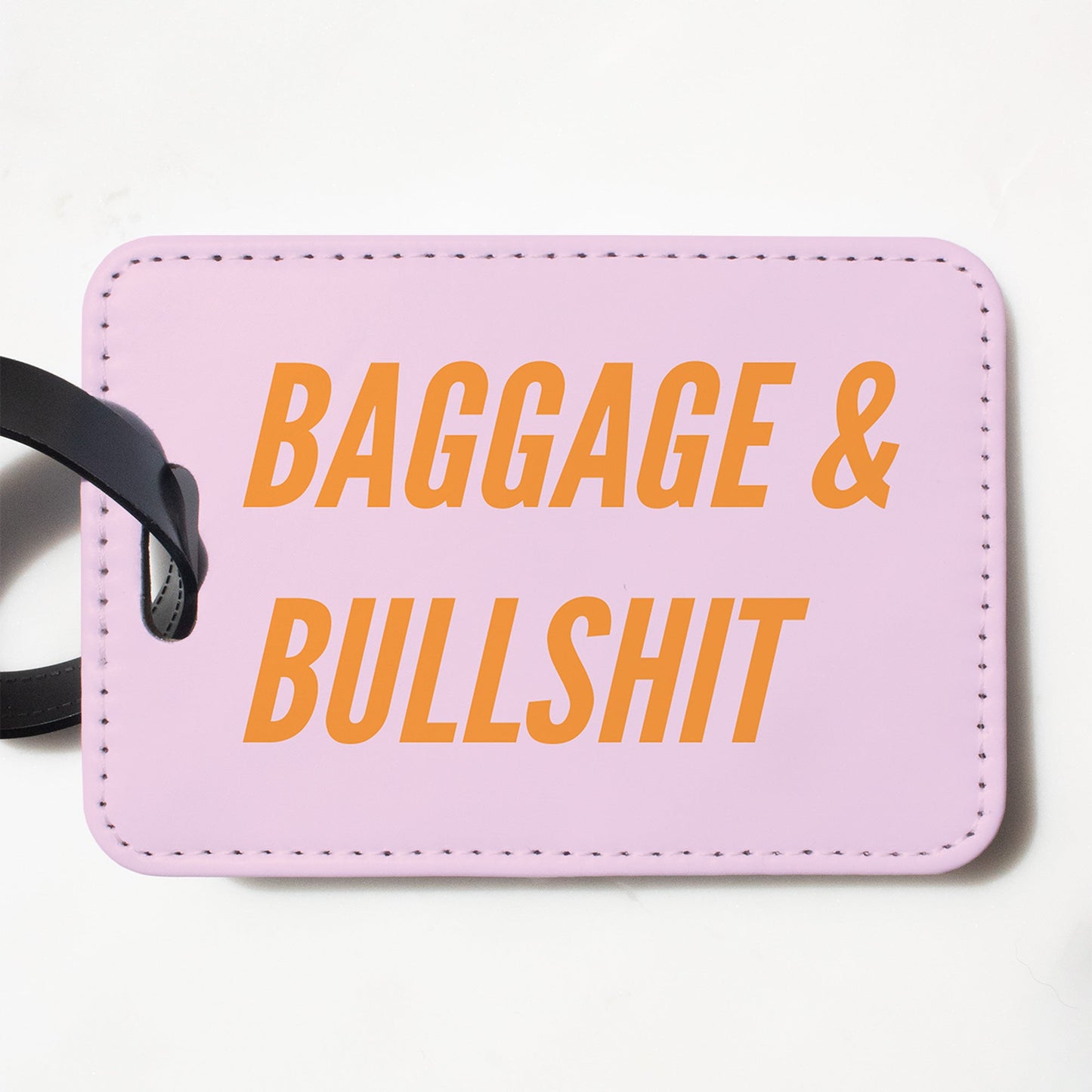 Baggage & Bullshit Funny Luggage Tag-Luggage Tag-Crimson and Clover Studio