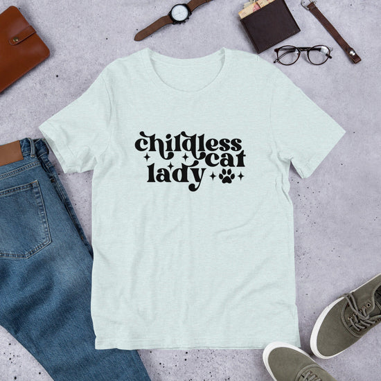 Childless Cat Lady Unisex Shirt-Tees-Crimson and Clover Studio