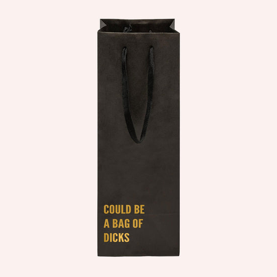 Could Be a Bag of Dicks Funny Wine Bag-wine bag-Crimson and Clover Studio