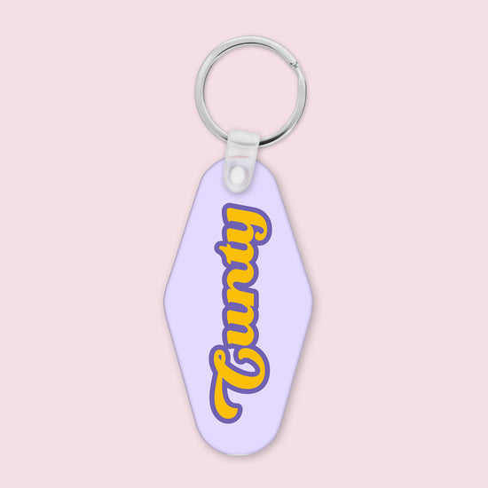 Cunty Funny Keychain-keychain-Crimson and Clover Studio