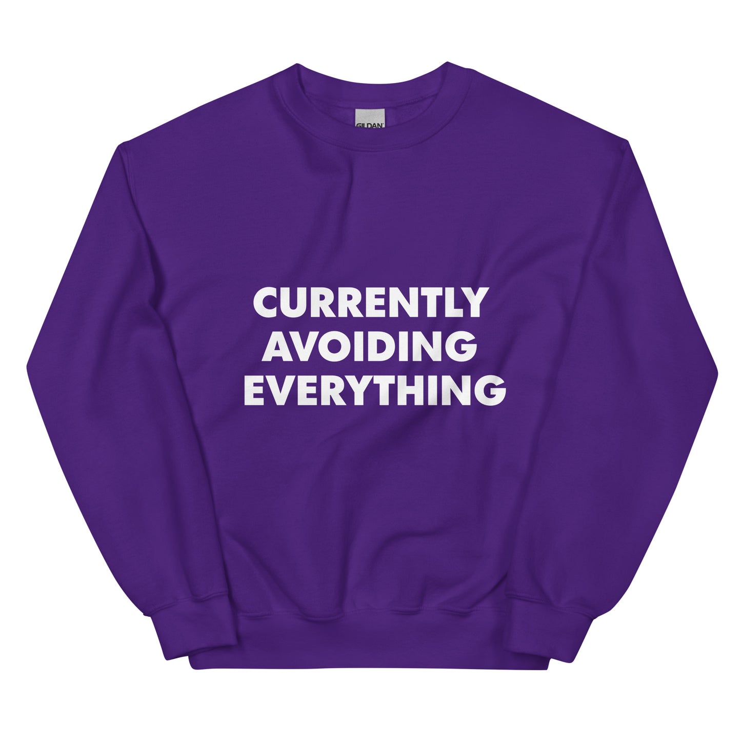 Currently Avoiding Everything Sweatshirt-sweatshirt-Crimson and Clover Studio