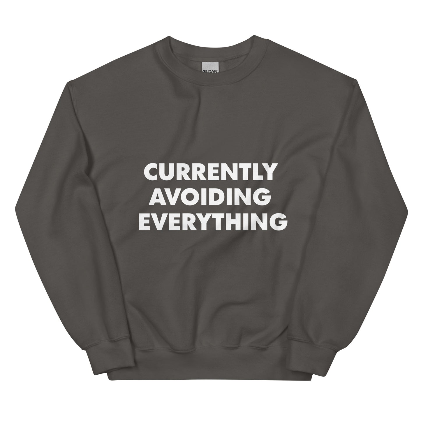 Currently Avoiding Everything Sweatshirt-sweatshirt-Crimson and Clover Studio