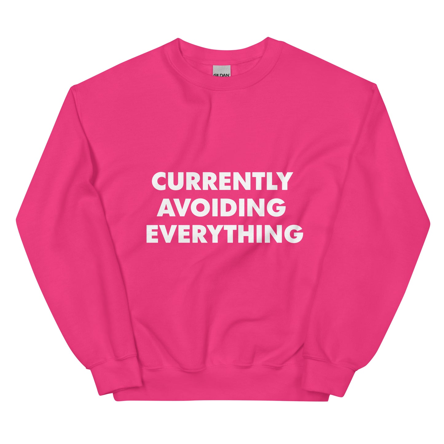 Currently Avoiding Everything Sweatshirt-sweatshirt-Crimson and Clover Studio