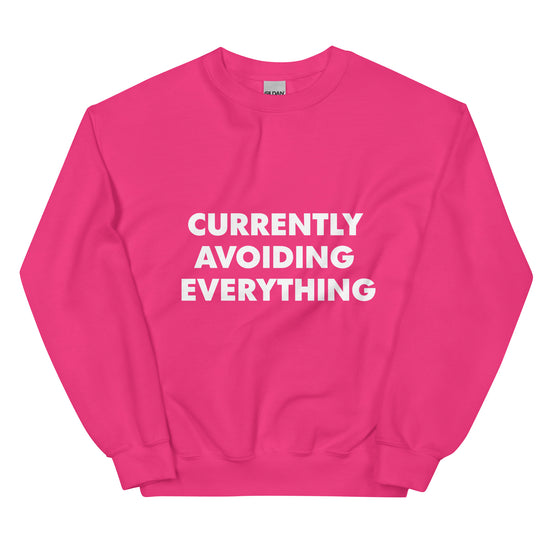 Currently Avoiding Everything Sweatshirt-sweatshirt-Crimson and Clover Studio