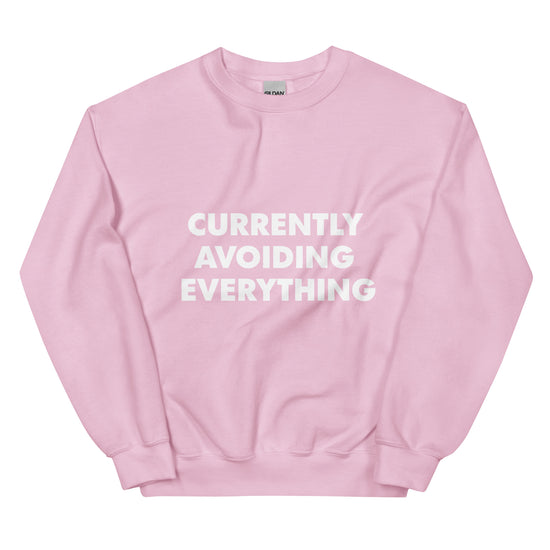 Currently Avoiding Everything Sweatshirt-sweatshirt-Crimson and Clover Studio