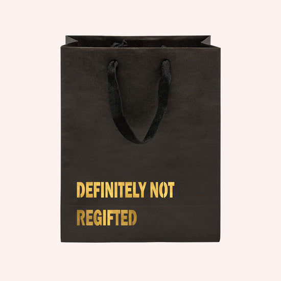 Definitely Not Regifted Funny Gift Bag-gift bag-Crimson and Clover Studio