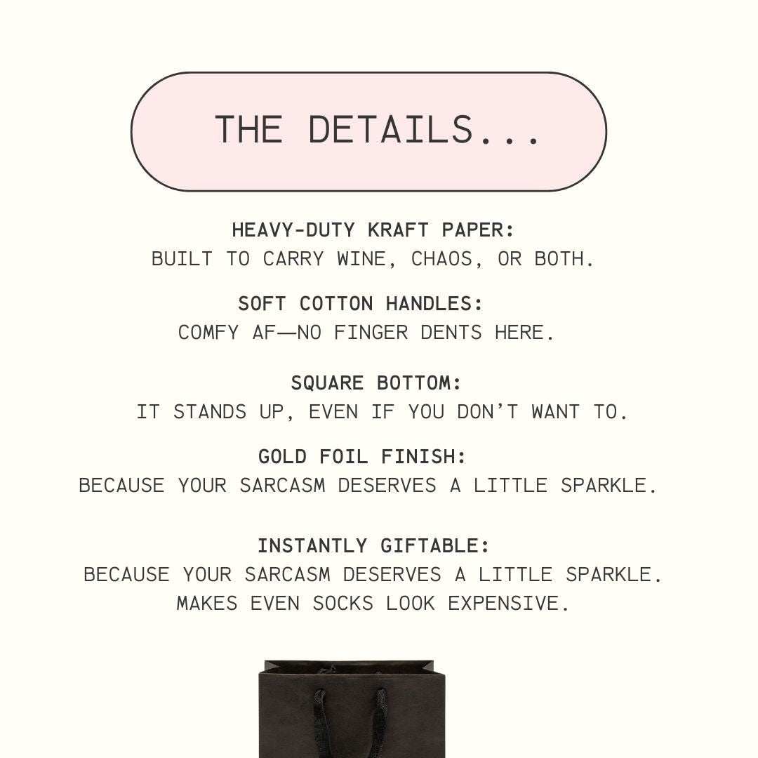 Definitely Not a Vibrator Funny Gift Bag-gift bag-Crimson and Clover Studio