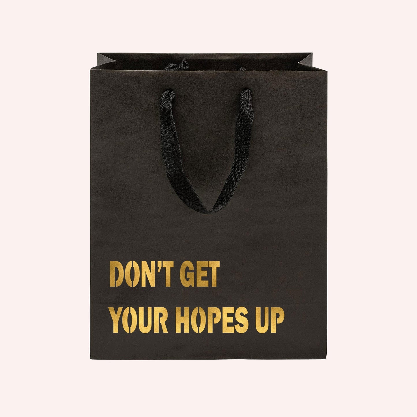 Don't Get Your Hopes Up Funny Gift Bag-gift bag-Crimson and Clover Studio