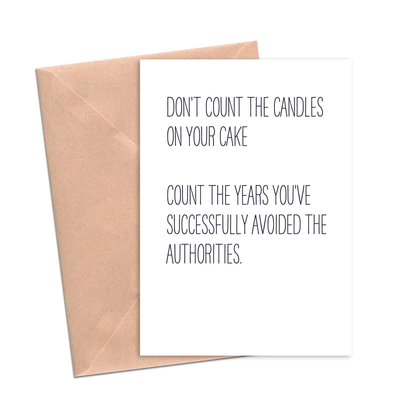 Don't Your Count Candles Funny Birthday Card-Birthday-Crimson and Clover Studio