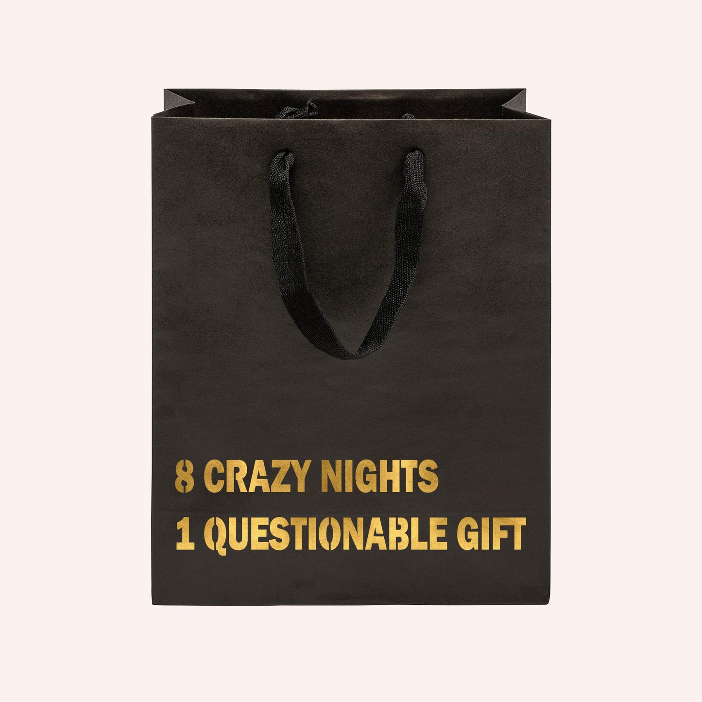 Eight Nights One Questionable Gift Funny Hanukkah Gift Bag-Crimson and Clover Studio