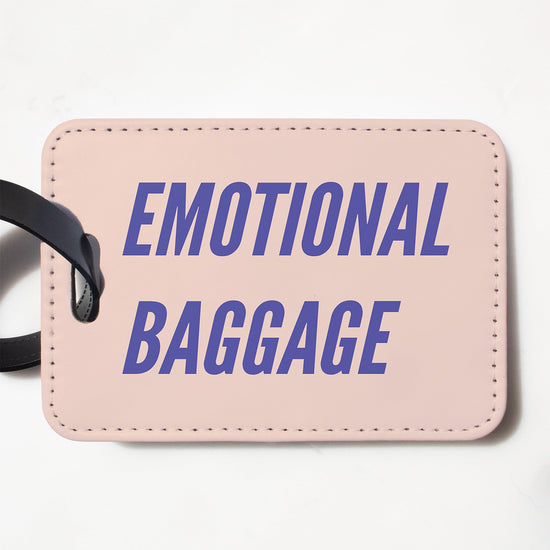 Emotional Baggage Funny Luggage Tag-Luggage Tag-Crimson and Clover Studio