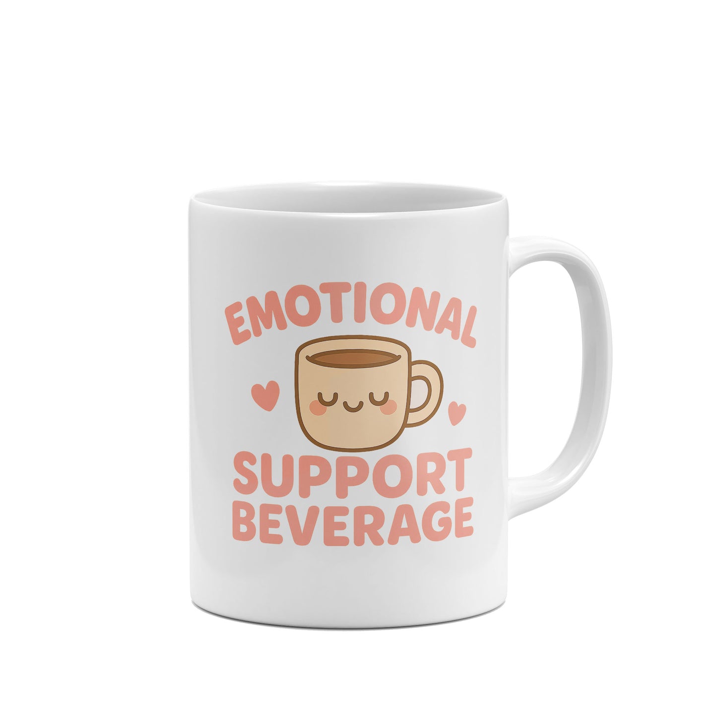 Emotional Support Beverage Funny Mug-Mugs-Crimson and Clover Studio