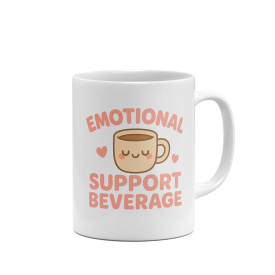 Emotional Support Beverage Funny Mug-Mugs-Crimson and Clover Studio