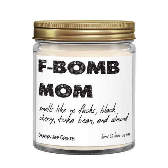 F-Bomb Cherry Funny Candle-Candles-Crimson and Clover Studio