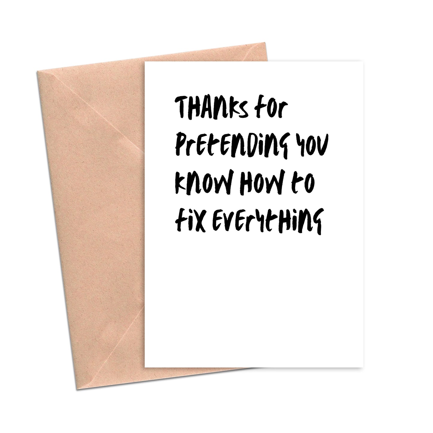 Pretending Fix Everything Funny Father's Day Dad Birthday Card