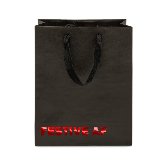 Festive AF Funny Christmas Gift Bag-Crimson and Clover Studio