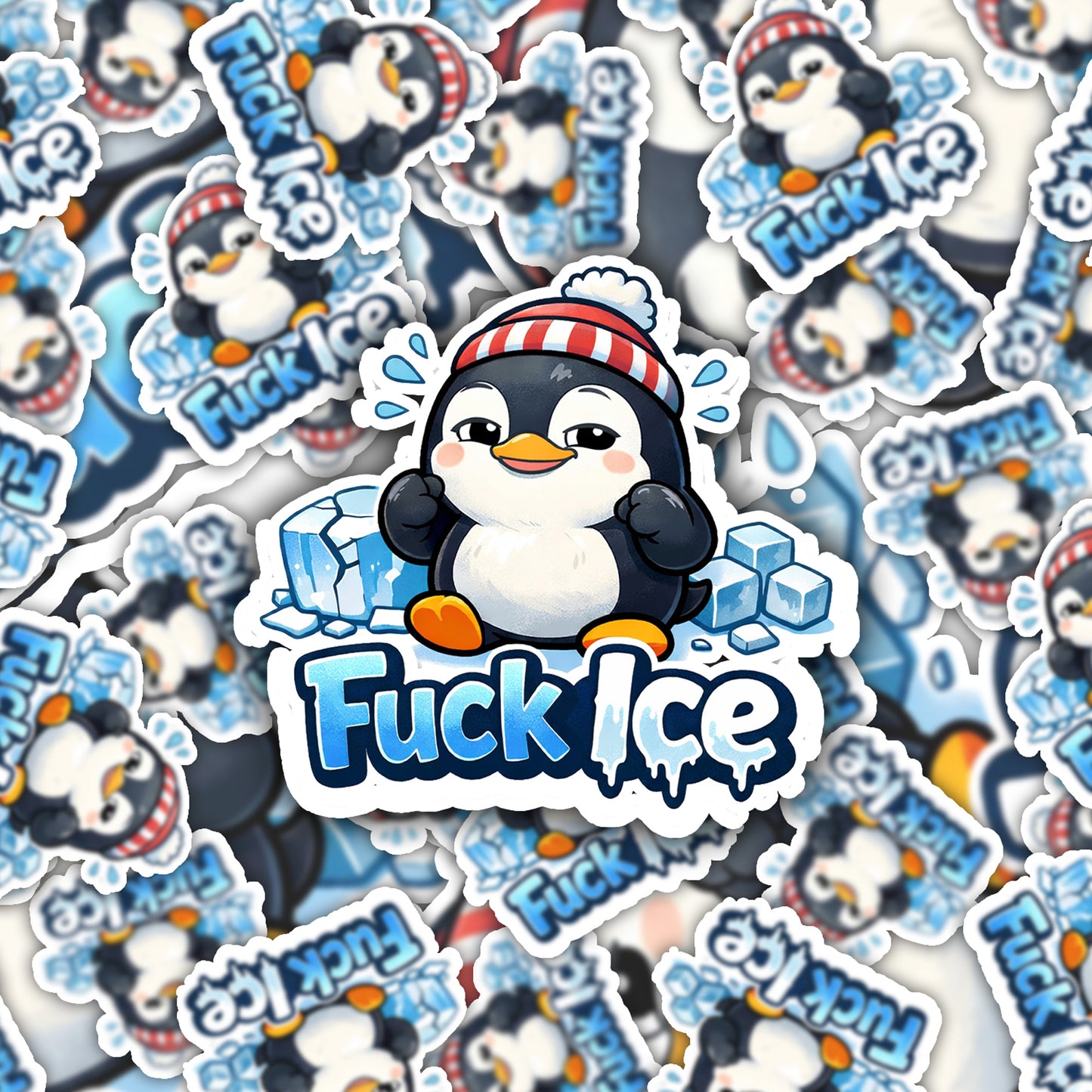 F**k Ice Sticker-sticker-Crimson and Clover Studio
