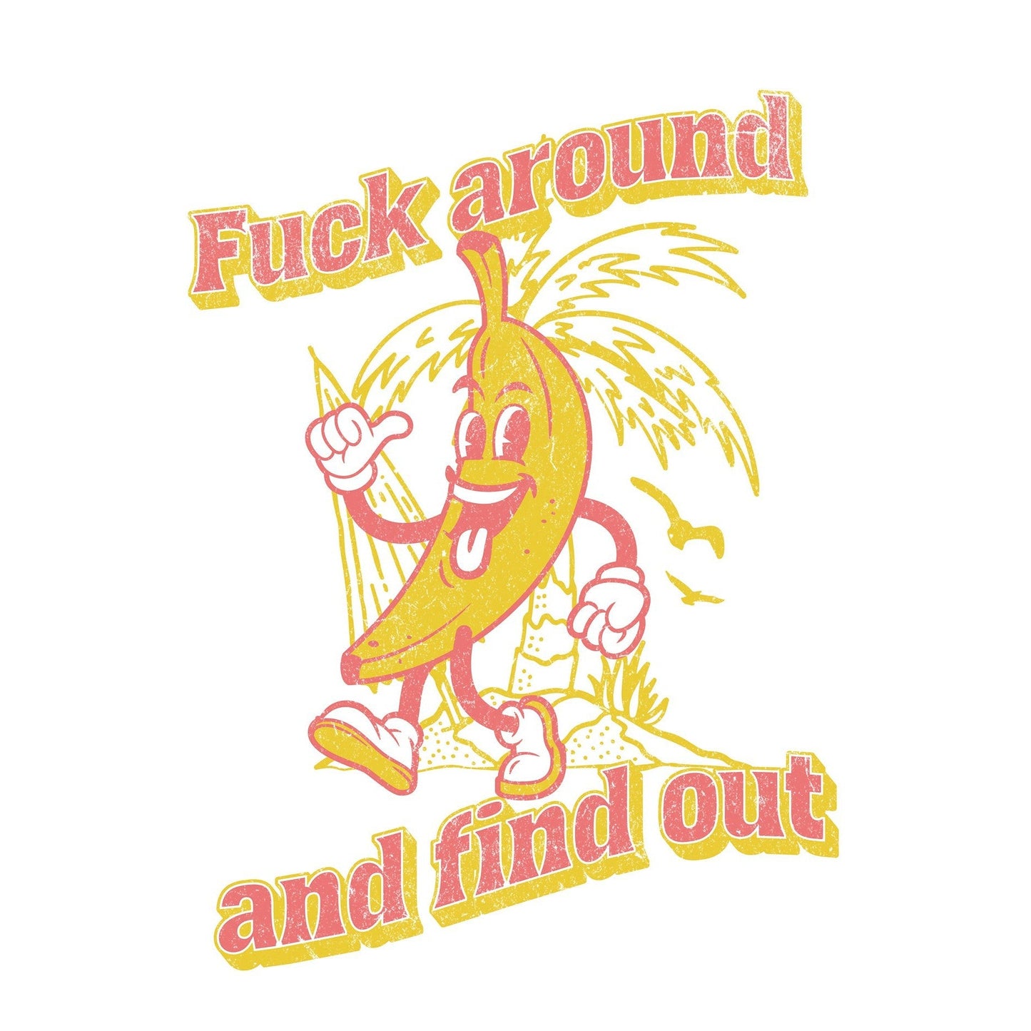 Fuck Around and Find Out Funny Sticker-sticker-Crimson and Clover Studio