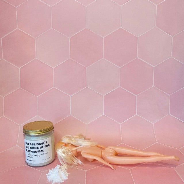 Funny Candle Please Don't Do Coke in the Bathroom Candle-Candles-Crimson and Clover Studio