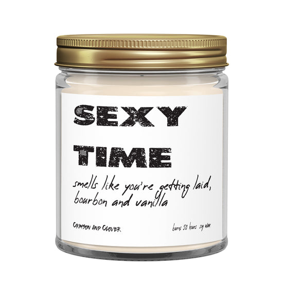 Funny Candle Sexy Time Bourbon Vanilla Soy-Candles-Crimson and Clover Studio