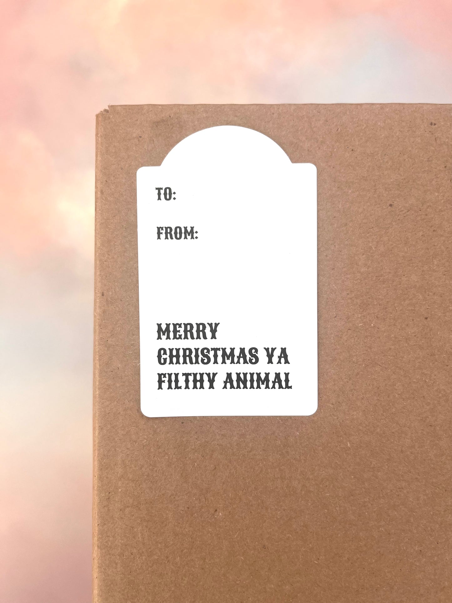 Funny Christmas Adhesive Tags-Crimson and Clover Studio