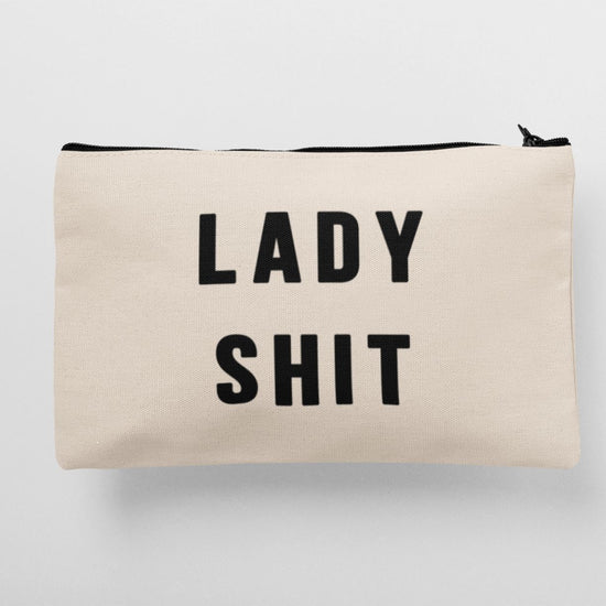 Funny Cosmetic Bag Gift Lady Shit Cosmetic Bag-Cosmetic Bags-Crimson and Clover Studio