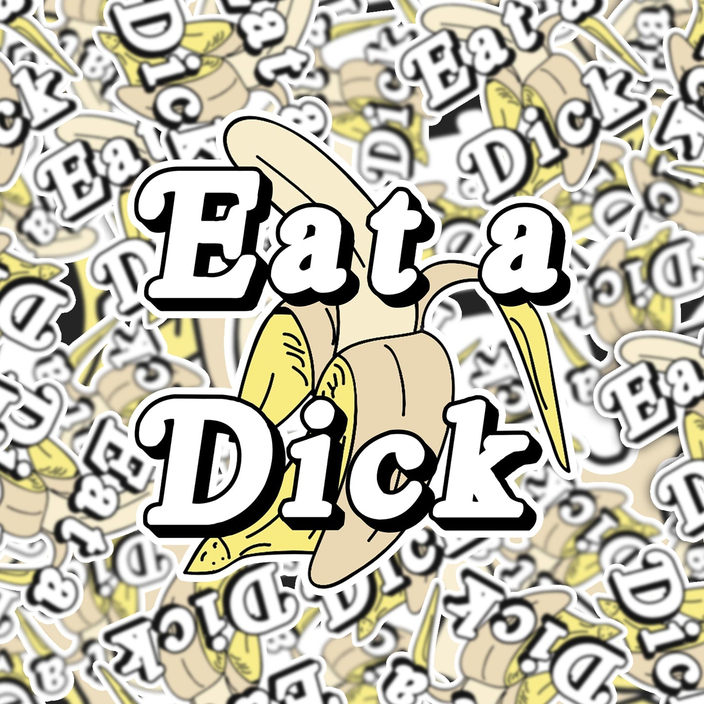 Load image into Gallery viewer, Funny Eat a D*ck Sticker-sticker-Crimson and Clover Studio
