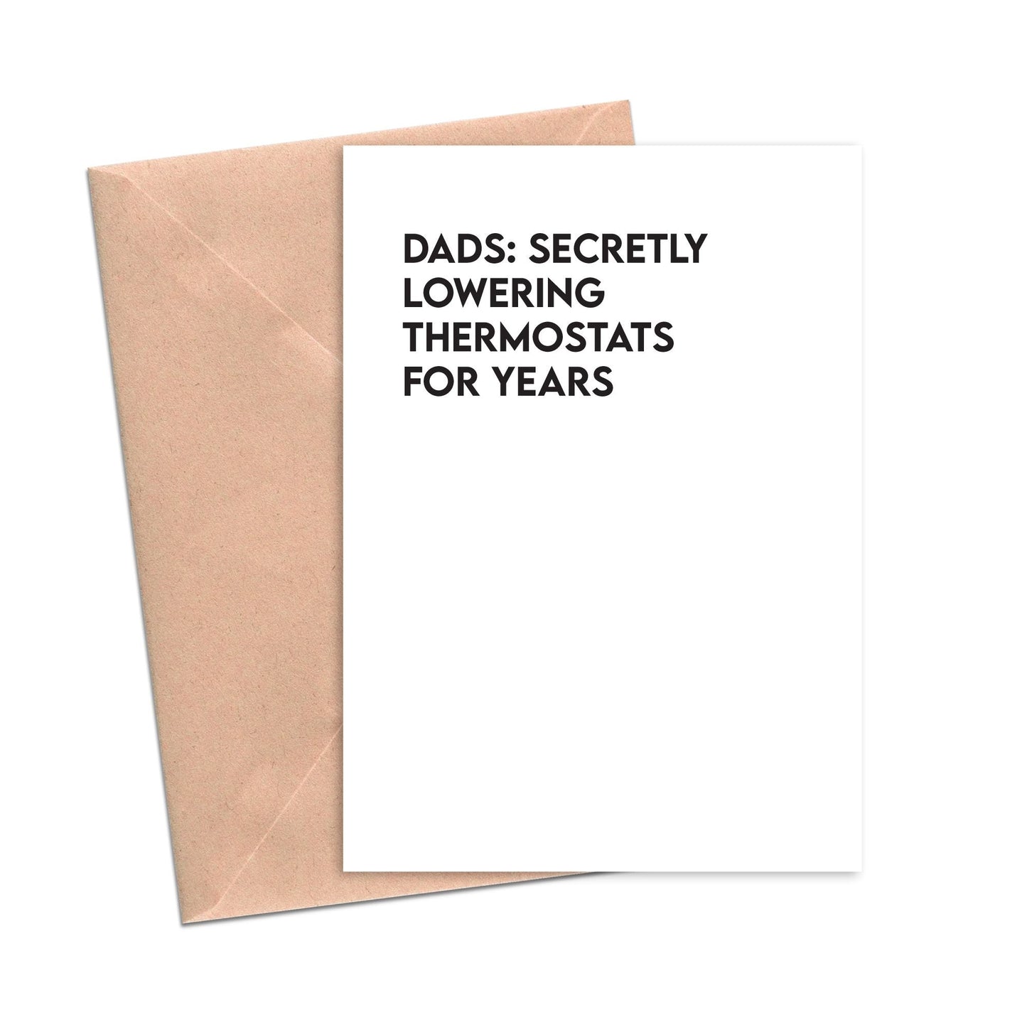 Funny Father's Day Card Funny Dad Birthday Dad Thermostat Funny Card-Mom and Dad-Crimson and Clover Studio
