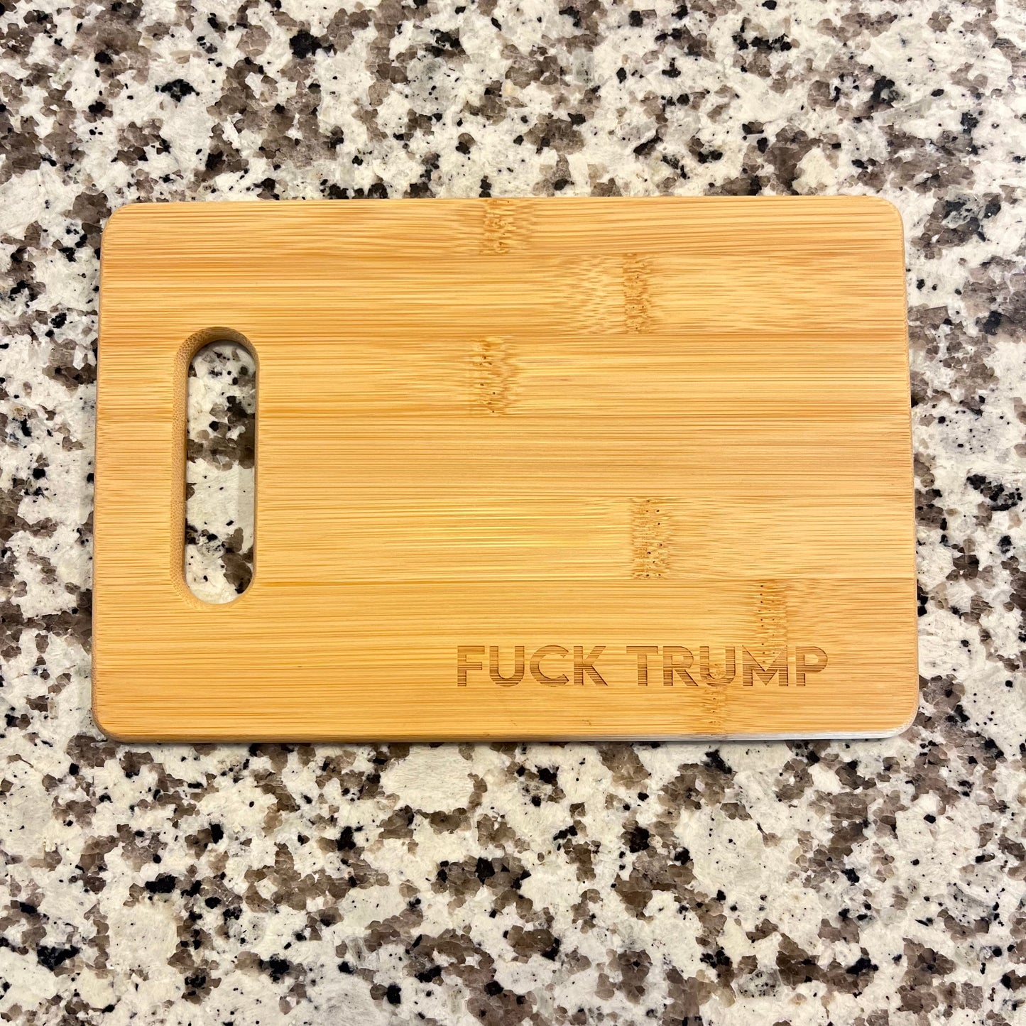 Funny Gift Fuck Trump Charcuterie Cheese Board-cheese board-Crimson and Clover Studio