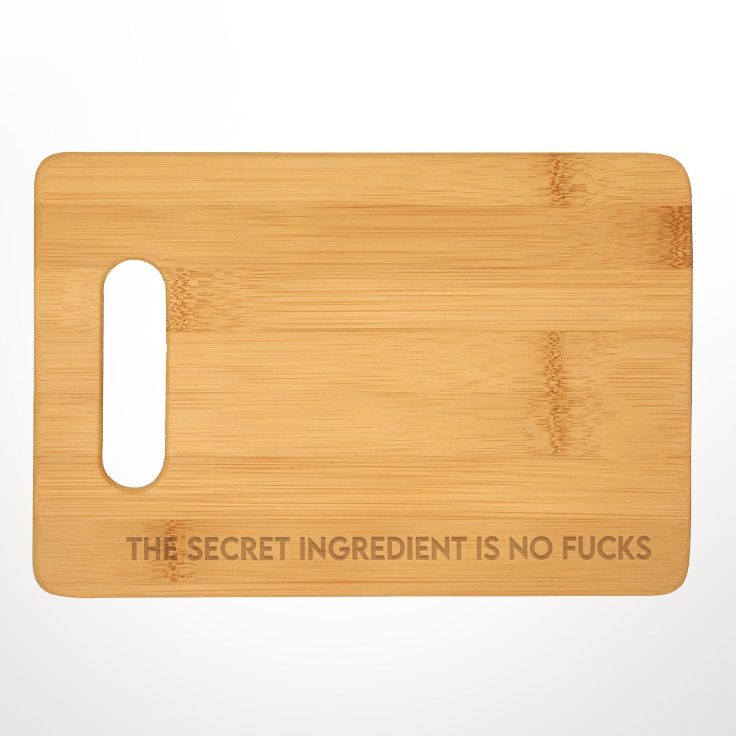 Funny Gift The Secret Ingredient is No Fucks Charcuterie Cheese Cutting Board-cheese board-Crimson and Clover Studio