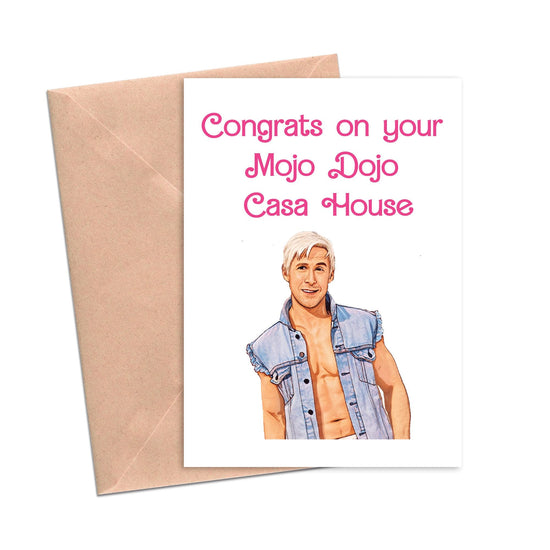 Load image into Gallery viewer, Funny Housewarming Card Mojo Dojo Casa House Card-Friendship Cards-Crimson and Clover Studio
