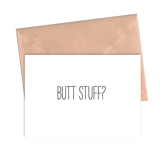 Funny Love Card Butt Stuff-love cards-Crimson and Clover Studio