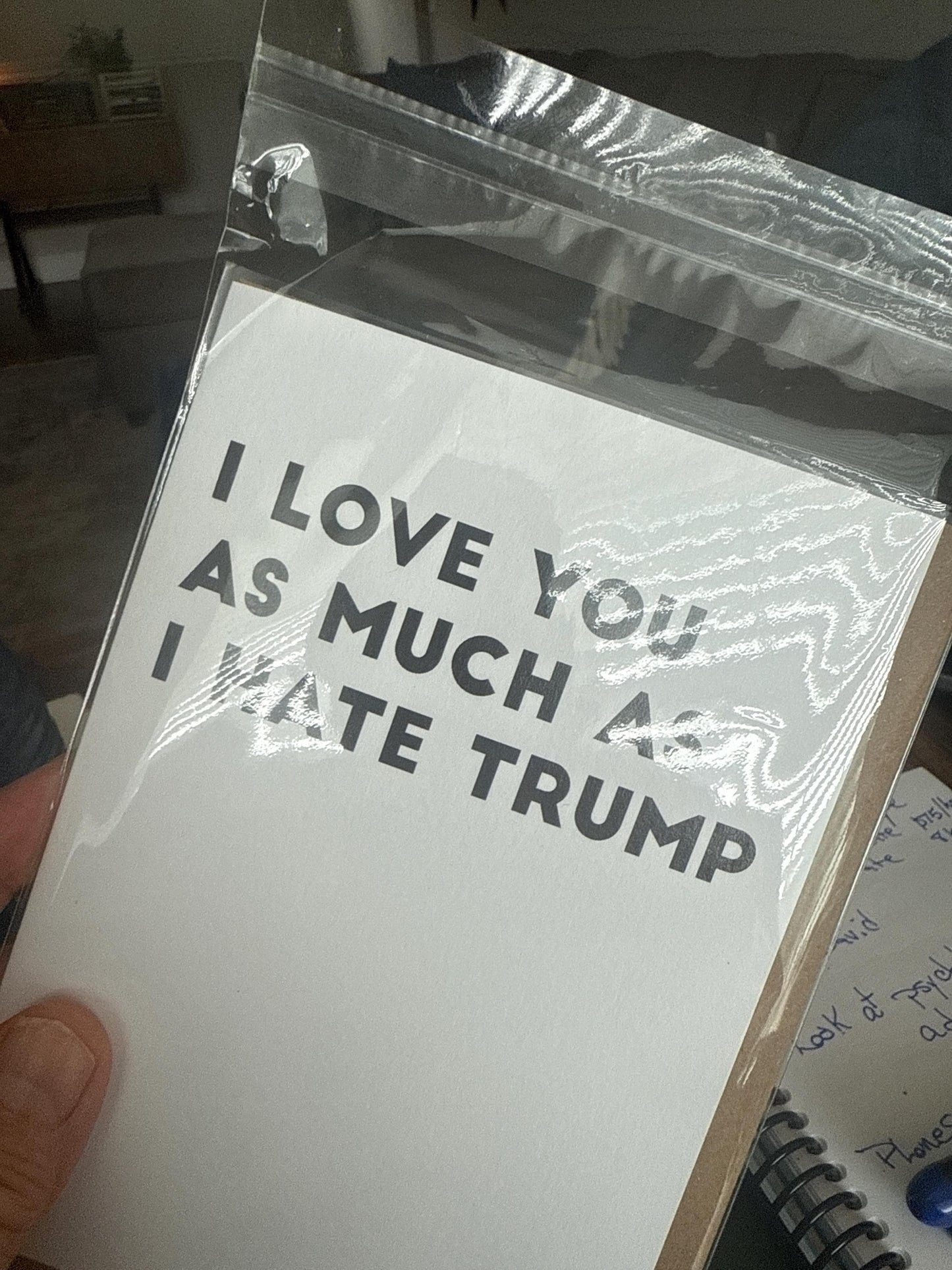 Funny Love Card I Love You As Much As I Hate T Funny Love Card-Love Cards-Crimson and Clover Studio
