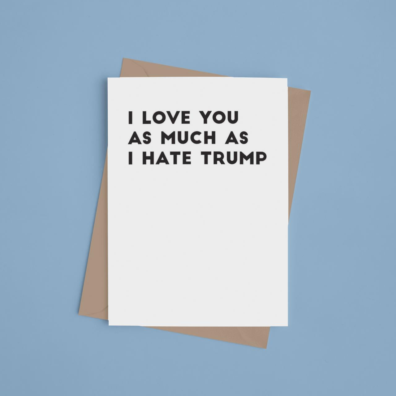 Funny Love Card I Love You As Much As I Hate T Funny Love Card-Love Cards-Crimson and Clover Studio