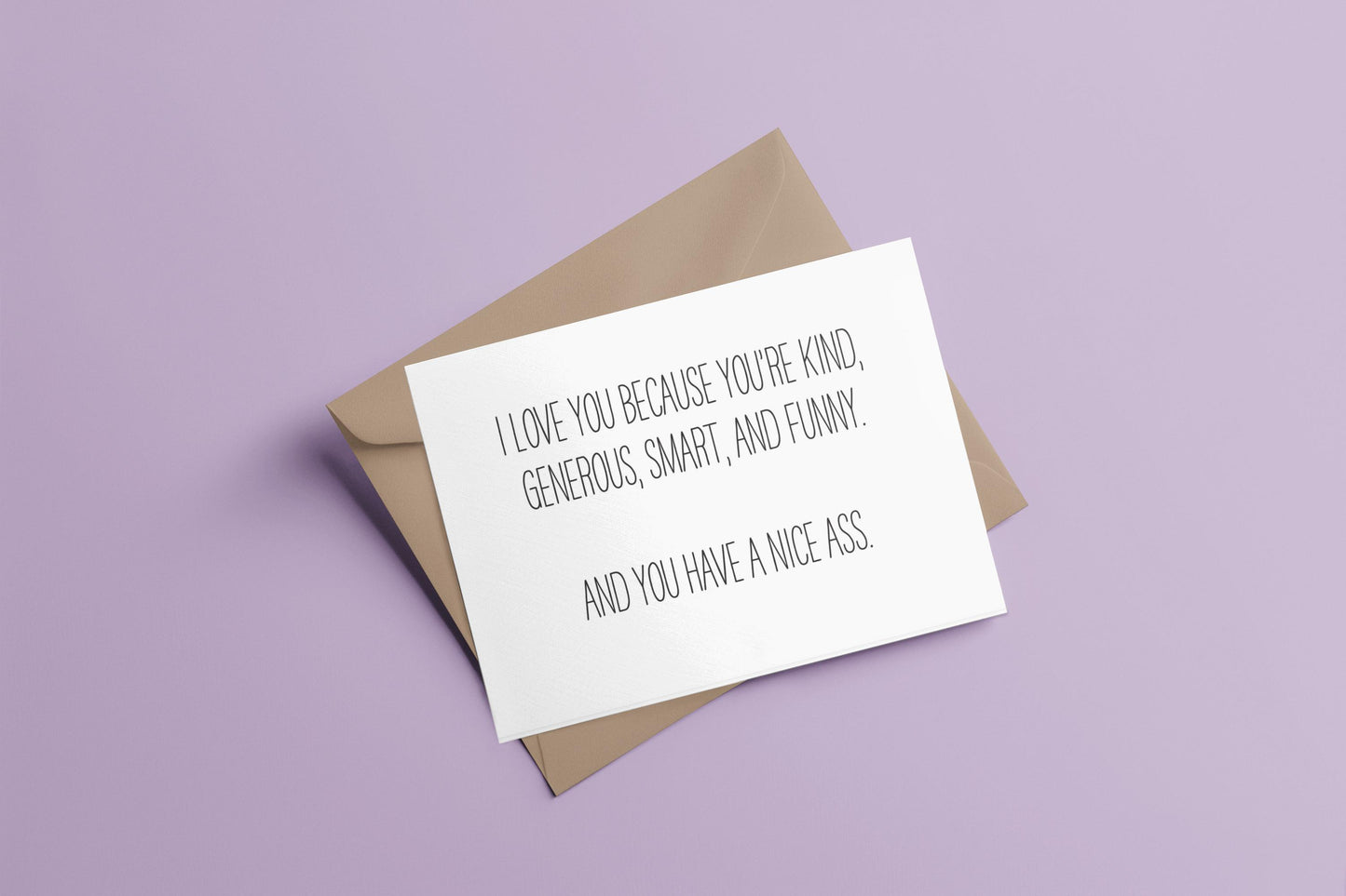 Funny Love Card Nice Ass-Love Cards-Crimson and Clover Studio