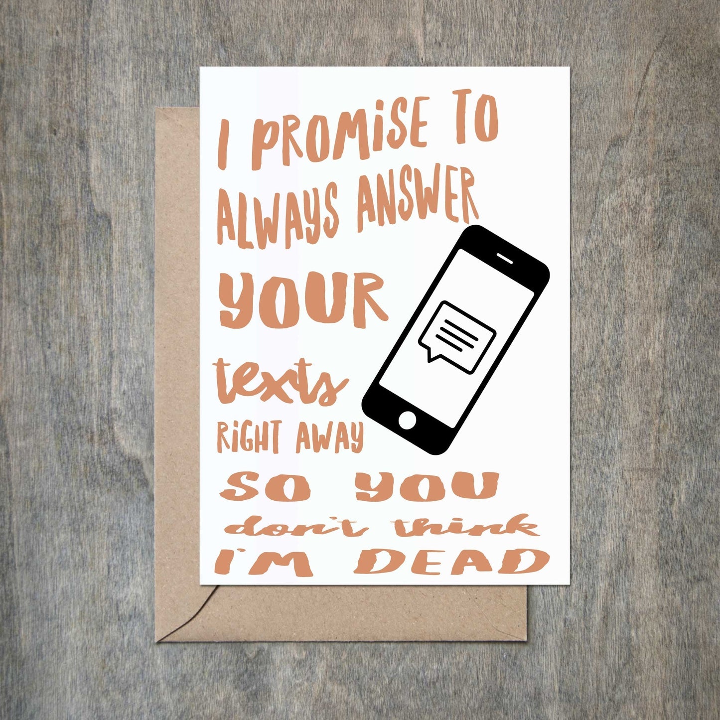 Funny Mom Birthday Answer Texts Card-Mom and Dad-Crimson and Clover Studio