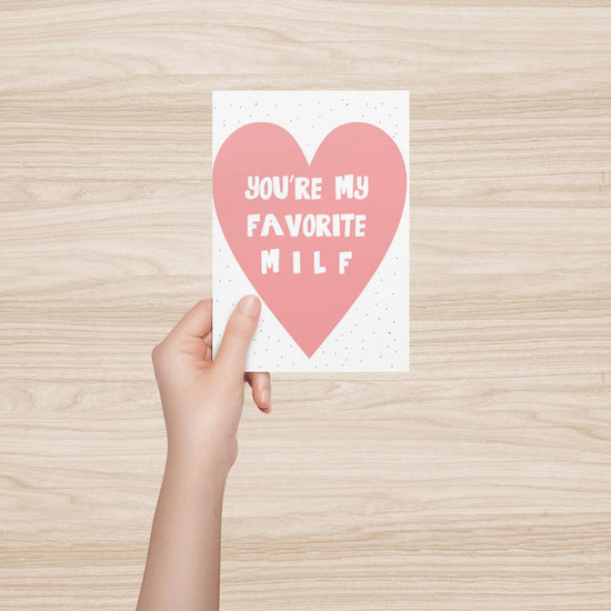Funny Mother's Day Card Funny Love Card You're My Favorite MILF-Love Cards-Crimson and Clover Studio