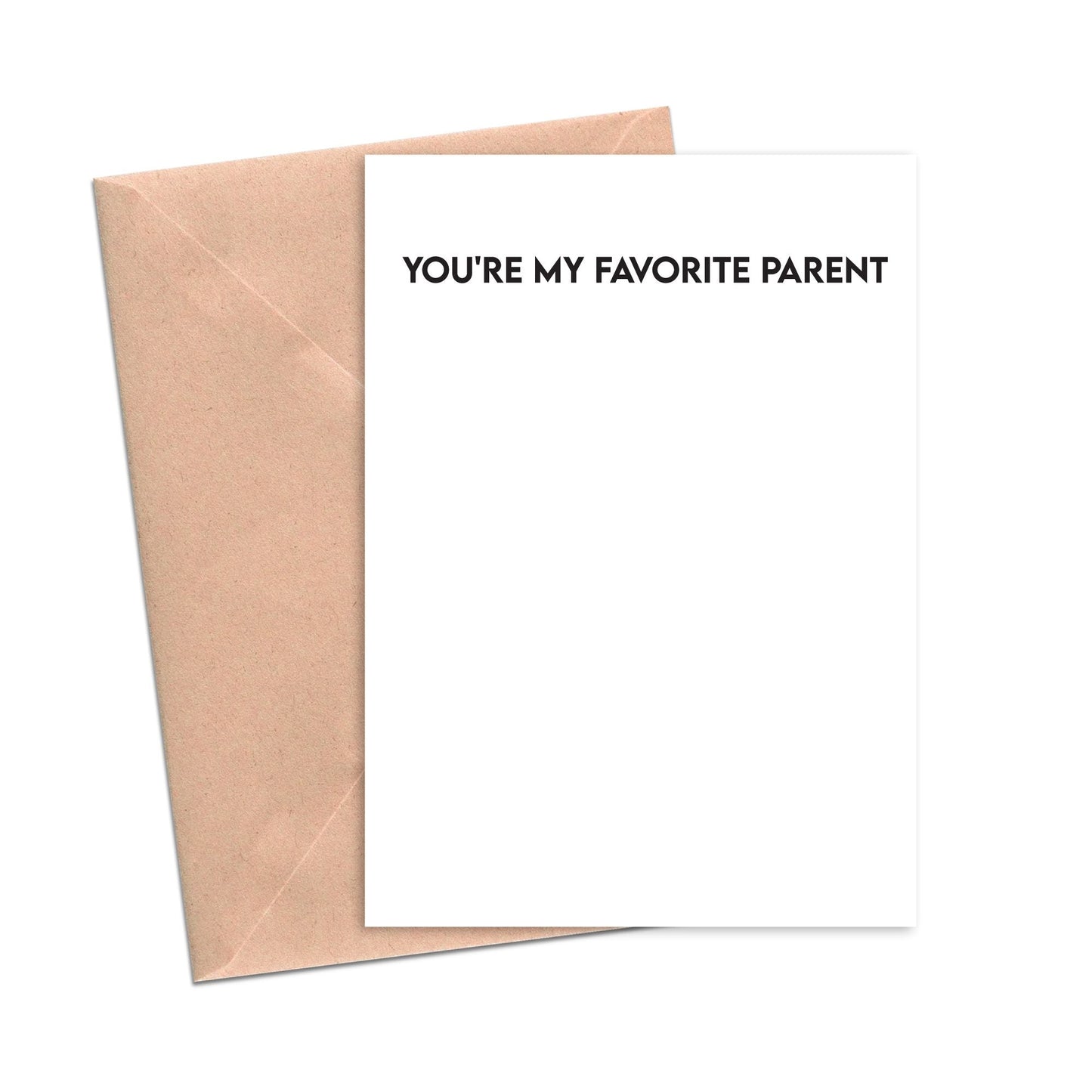Funny Mother's Day Father's Day Card You're My Favorite Parent-Mom and Dad-Crimson and Clover Studio