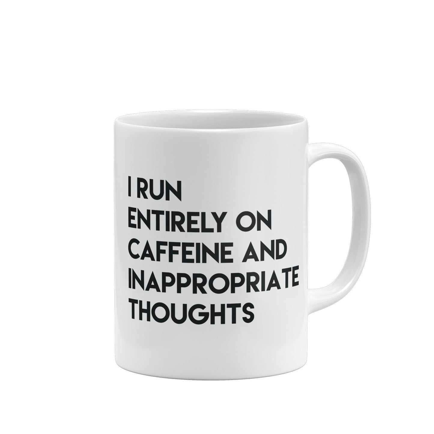 Load image into Gallery viewer, Funny Mug Caffeine and Inappropriate Thoughts Funny Mug-Mugs-Crimson and Clover Studio
