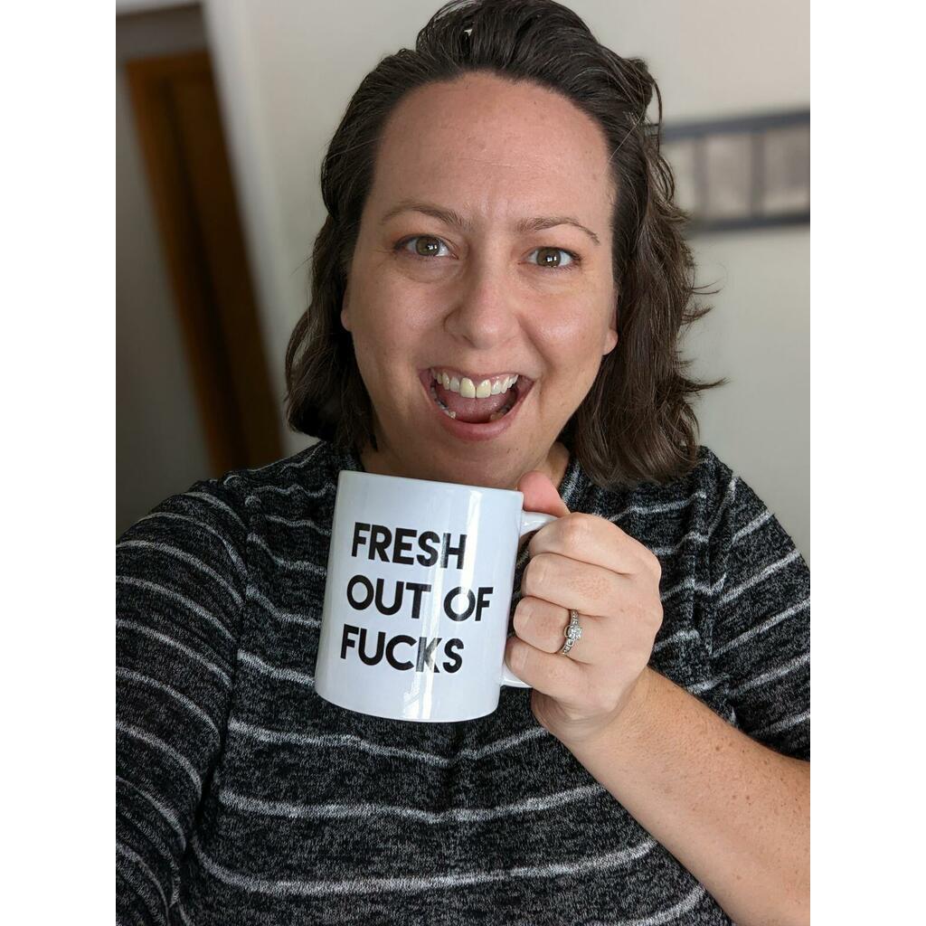 Funny Mug Fresh Out of Fucks Funny Mug-Mugs-Crimson and Clover Studio