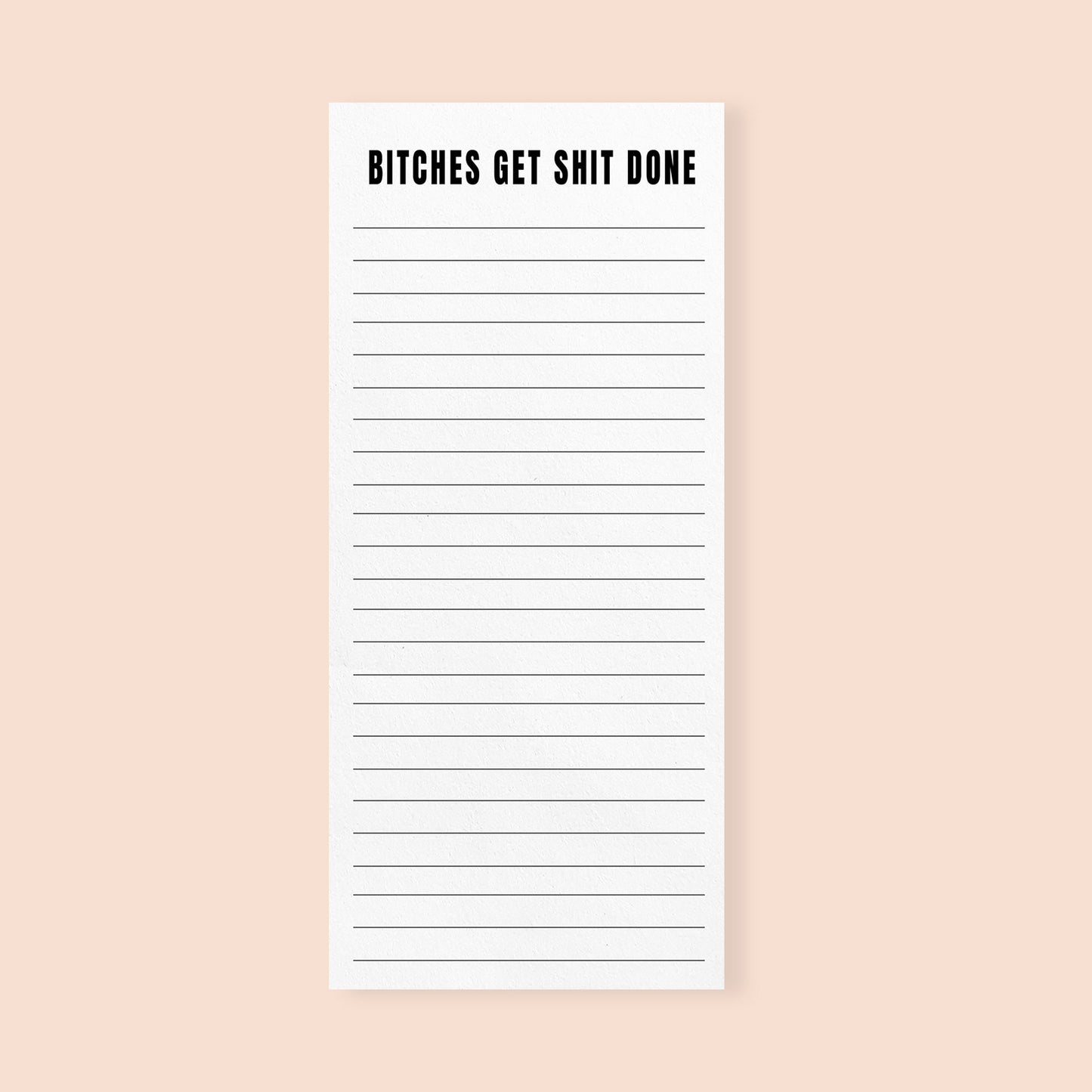 Funny Notepad Bitches Get Shit Done Notepad-notepad-Crimson and Clover Studio