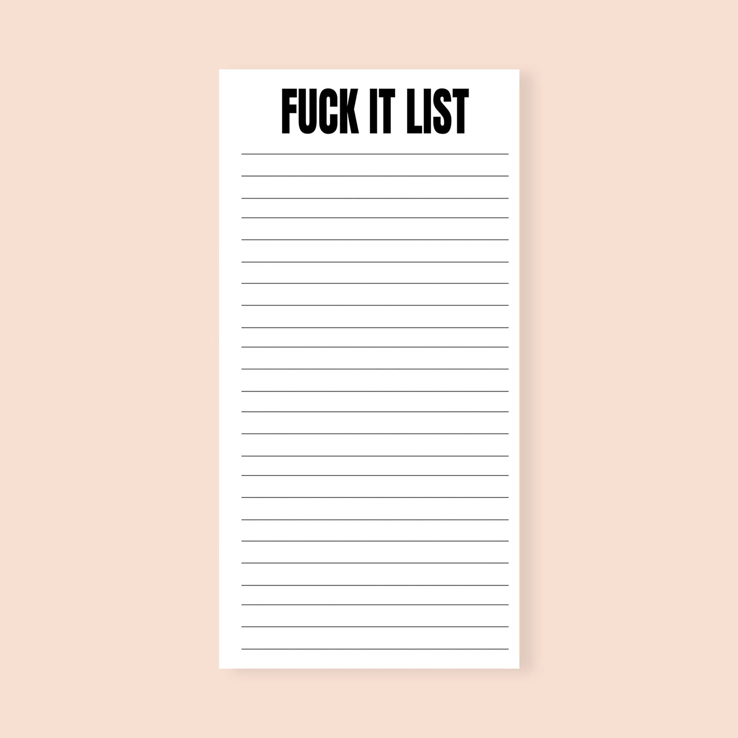 Load image into Gallery viewer, Funny Notepad Fuck It List Notepad-notepad-Crimson and Clover Studio
