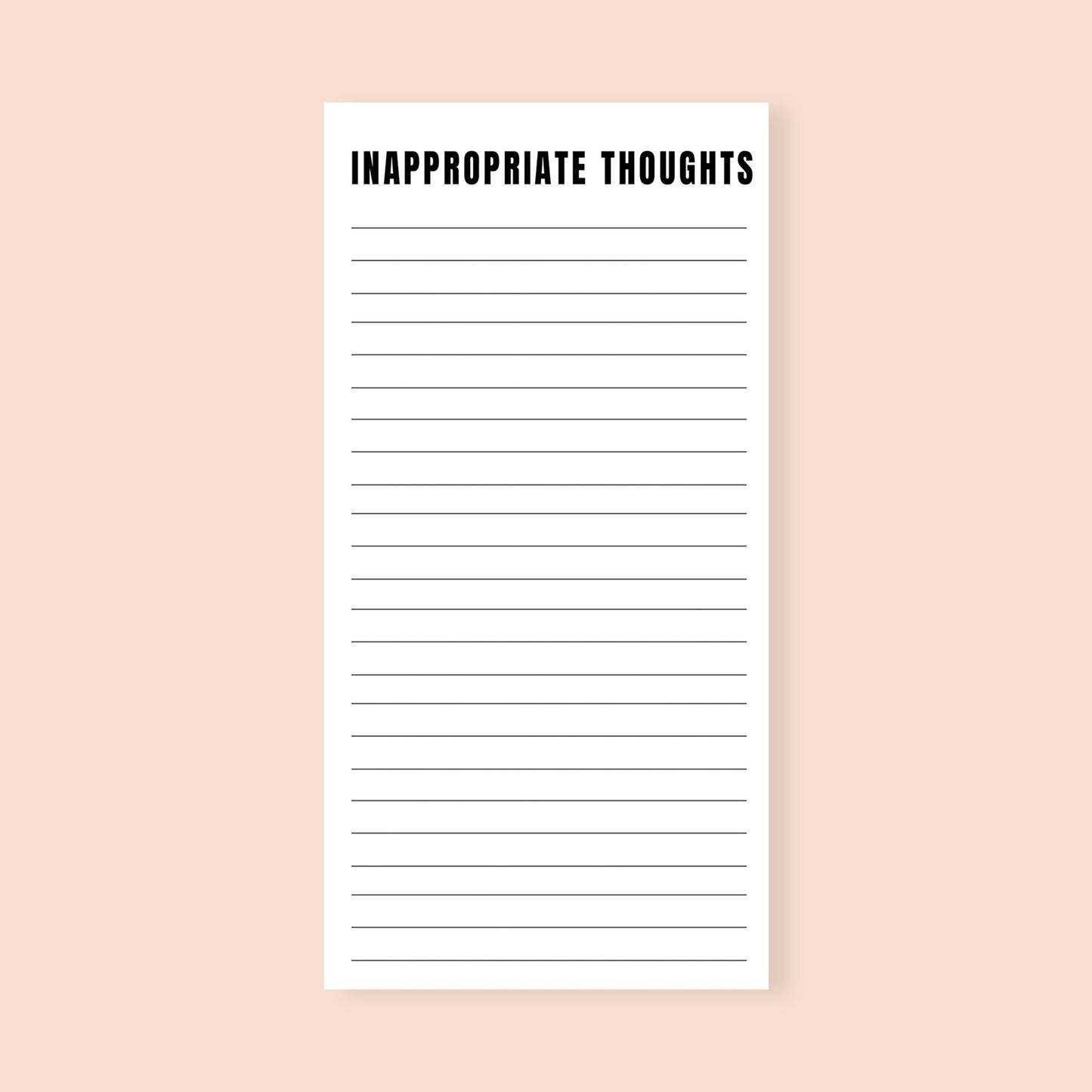 Load image into Gallery viewer, Funny Notepad Inappropriate Thoughts-notepad-Crimson and Clover Studio
